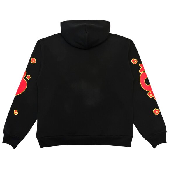 Sp5der x UY Scuti Beluga Hoodie Sweatshirt Black Red | Spider Worldwide - Picture 2 of 6